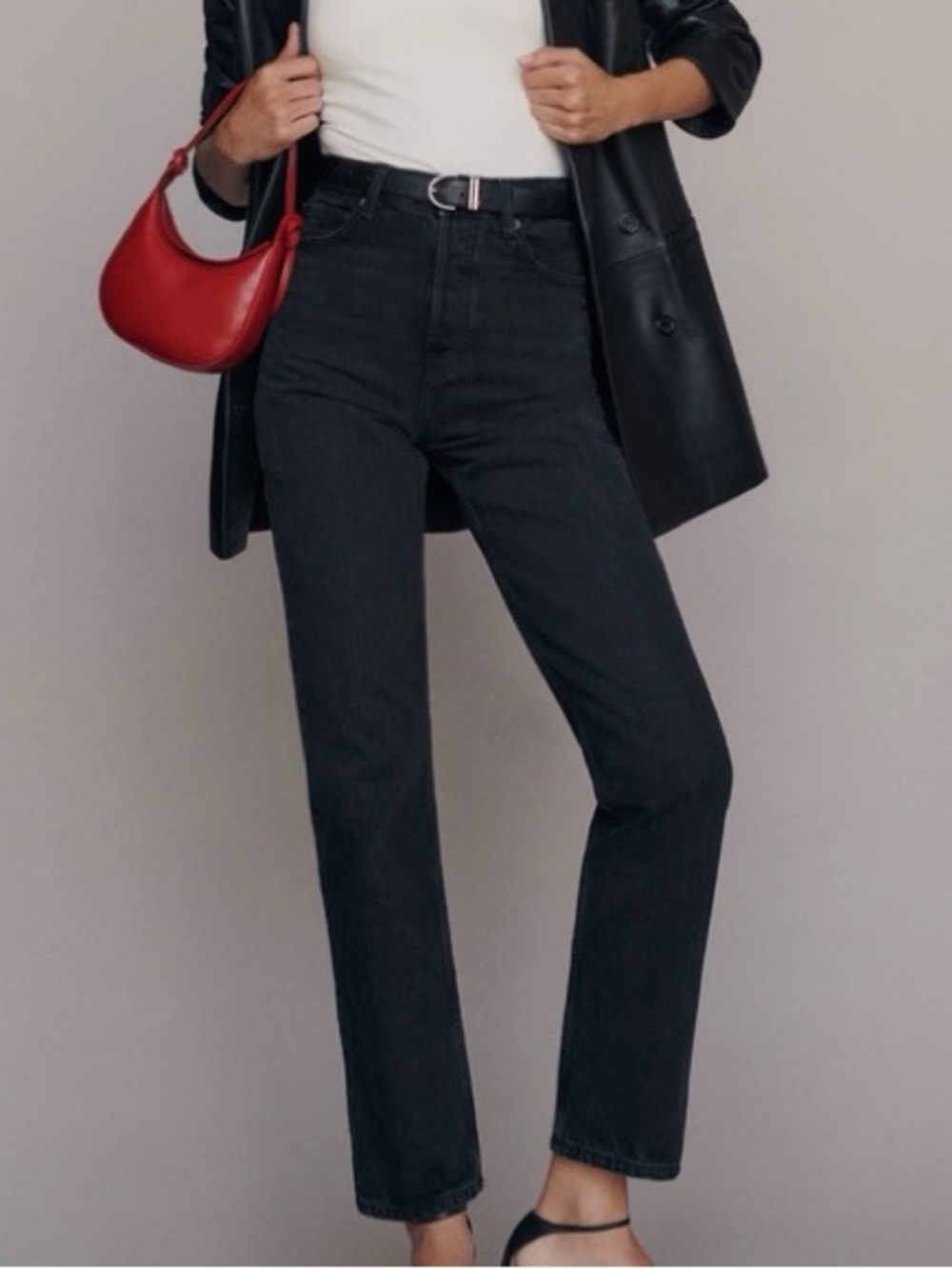 Cynthia High Rise Straight Jeans in Vana - Size 25
